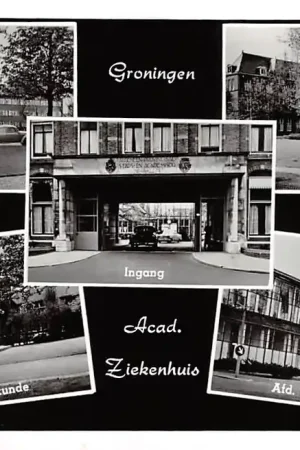 Groningen Algem. Prov. Stads en Acad. Ziekenhuis 5-luik 1959 HC11847 Rabat