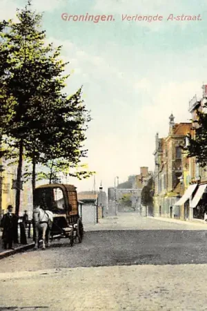 Zwrot pieniędzy Groningen Verlengde A-Straat met paard en wagen HC11553