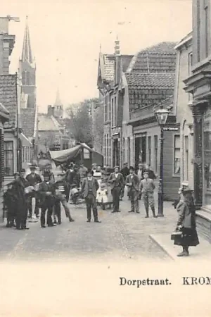 Krommenie Assendelft Dorpstraat met volkHC11265 Oryginalny