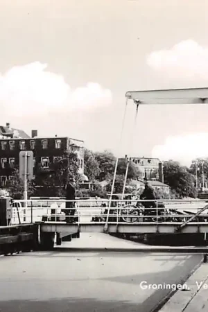 Groningen Verbindingskanaal met sluis 1965 HC11218 Rabat