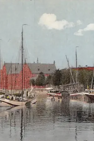 Groningen Zuiderhaven met binnenvaart schepen Scheepvaart HC11214 Oferta limitowana