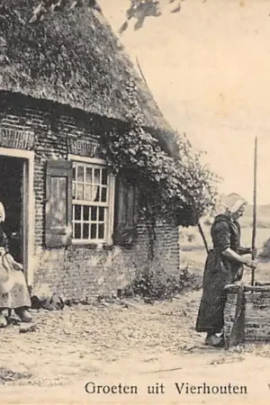 Vierhouten Boerderij Klederdracht Veluwe Vintage HC11107 Darmowa dostawa