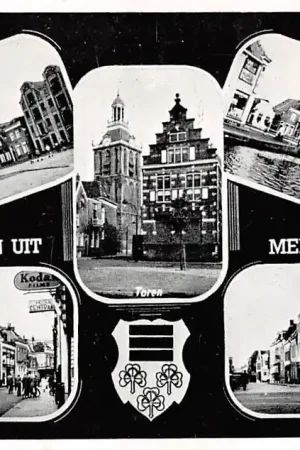 Meppel Groeten uit 1957 Maalkade Toren Tipbrug Hoofdstraat Kruisstraat HC10933 Oferta limitowana