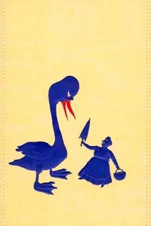 Fantasie Vintage Reliëfkaart Eend bedreigt vrouw HC10916 Kup teraz