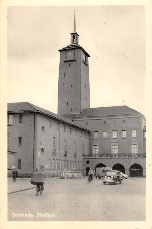 Enschede Stadhuis Auto 1956 HC10841 Zamów teraz