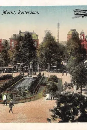 Zamów teraz Rotterdam Groote Markt met vliegtuig 1921 HC10828