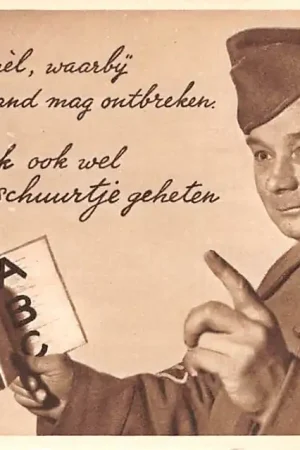 Militair Mobilisatie 1939 WO2 A B C De sergeant-majoor gaat in de modeldienst voor Humor Soldaten HC10605 Tylko dziś