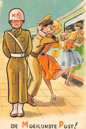 Szybka dostawa Militair Soldaten humor De moeilijkste Post! HC10511