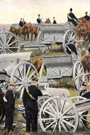 Militair Rijdende Artillerie Voorwagen voor Soldaten te paard 1912 HC10285 Wysoka jakość