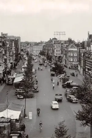 Groningen Zuiderdiep 1965 Auto Markt kramenHC10109 Tani