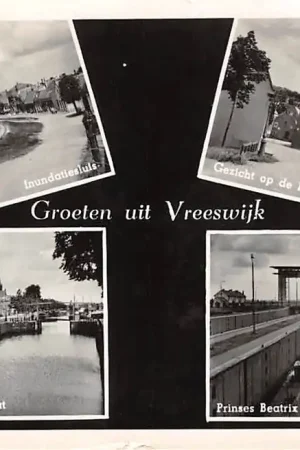 Vreeswijk Groeten uit 1952 Inundatie sluis Molenstraat Oude Sluis Beatrix sluis Nieuwegein HC10078 Oferta limitowana