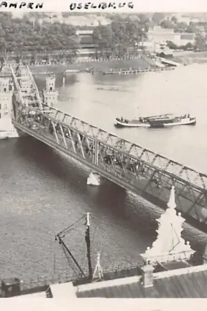 Nowość Kampen Panorama IJselbrug 1948 Binnenvaart schepen Scheepvaart HC10060