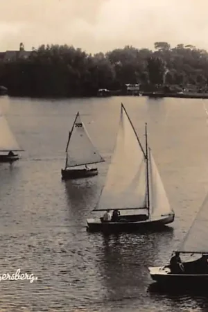 Bezpieczna płatność Rotterdam Hillegersberg Bergsche Plas met zeilschepen Type fotokaart HC10052