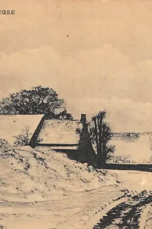 Zeegse Winter gezicht Boerderijen in de sneeuw Tynaarlo DrentheHC9994 Promocja