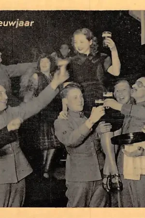 Wysoka jakość Militair WO2 Mobilisatie Gelukkig Nieuwjaar Feestende soldaten HC10242