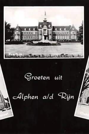 Alphen aan den Rijn Groeten uit 1966 Hervormde Kerk Julianastraat Raadhuis en Oudhoornse kerk HC9447 Ostatnia szansa