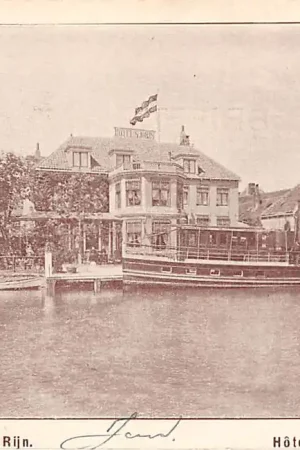 Alphen aan den Rijn Hotel St. Joris 1902 Binnenvaart schepen Scheepvaart HC8884 Darmowa dostawa