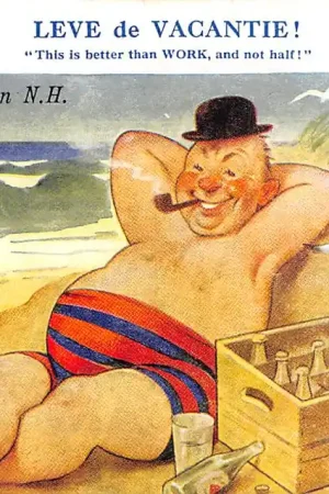 Bergen (NH) Groeten uit 1955 Leve de Vacantie Humor HC8776 Wysoka jakość