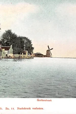 Wysoka jakość Zaandam Gortershoek met molens 1905 HC8751