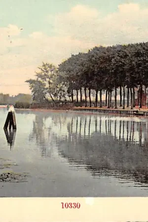 Weesp Vechtgezicht met molens 1911 HC8740 Szybka dostawa