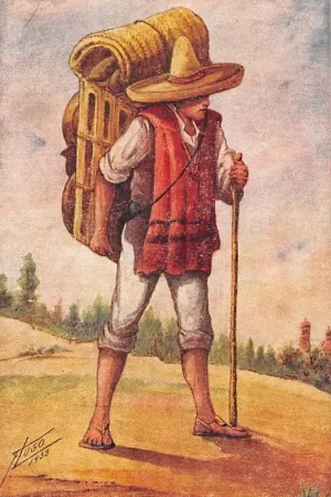 Niska cena Mexico Vintage Fantasie Tipo Tipico Venderor de Comales 1934 Vintage Illustrator Hugo Noord-Amerika Klederdracht HC8690