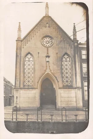 Nowość Gouda Fotokaart Sint Joostkapel Lutherse Kerk Hoek Lage Gouwe - Lange Groenendaal HC8671