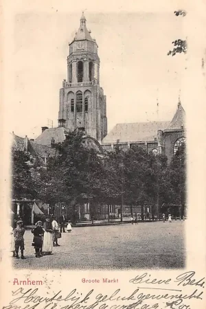 Oryginalny Arnhem Groote Markt 1902 HC8352
