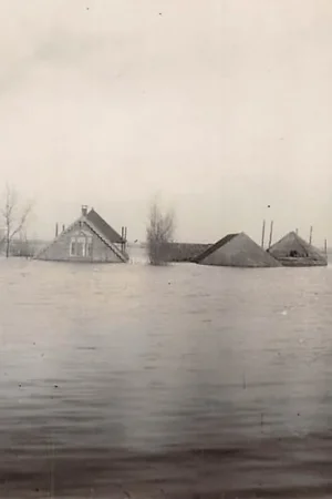 Reeuwijk 1926 Overstroming Polders Broekvelden en Vettenbroek Bij Gouda Fotokaart HC8146 Rabat