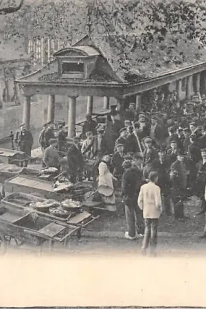 Gouda Gouwe De Vischafslag Gompers Straatleven Volksleven 1906 HC8097 Ekspresowa dostawa