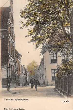 Gouda Jeruzalemstraat Weeshuis Spieringstraat Gompers HC7886 Tylko dziś