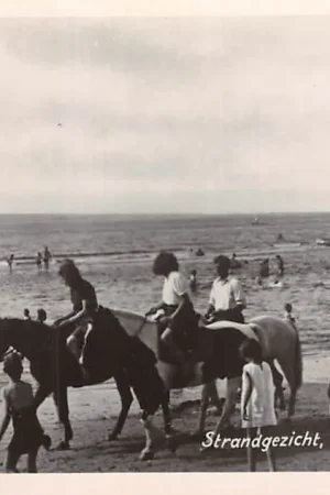 Tylko dziś Noordwijk aan Zee Strandgezicht Te paard! Strand 1948 HC7883