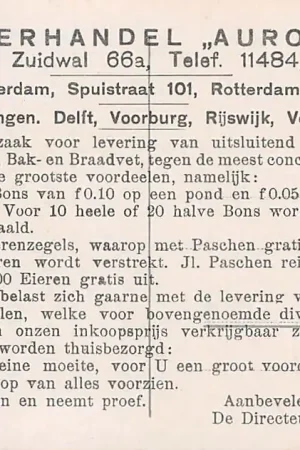 Den Haag Reclame Boterhandel Aurora Zuidwal 66a Bijkantoren 's-Gravenhage Amsterdam Rotterdam HC7857 Ekspresowa dostawa