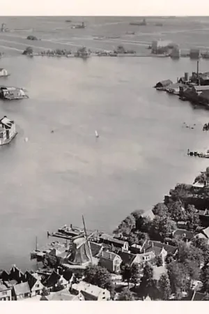 Zaandam Langs de Zaan 1927 Molen Molens KLM Luchtfoto 27-159 HC7831 Nowość