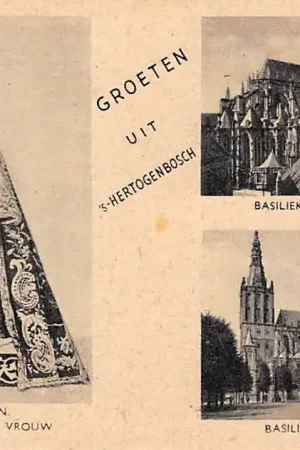's-Hertogenbosch Groeten uit Basiliek St. Jan Wonderbeeld en Noord- en Zuidzijde HC7764 Wyprzedaż