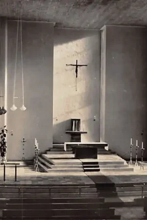 Ede Interieur R.K. kerk v.d. Parochie De Goede Herder Ganzeheide 17 1959 HC7675 Ostatnia szansa