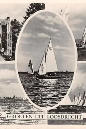 Najlepsza cena Loosdrecht Groeten uit 1957 Zeil schepen en Kasteel Sijpensteijn HC7627