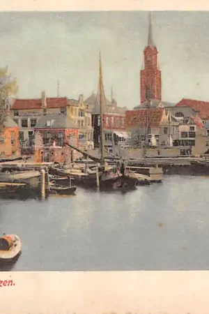 Zaandam de Sluizen 1900 Binnenvaart schepen Scheepvaart HC7569 Szybka dostawa