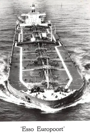 Rotterdam Esso Europoort Olietanker Scheepvaart Schepen HC7111 Nowość