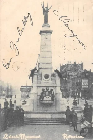 Rotterdam Caland Monument 1908 HC7084 Oryginalny