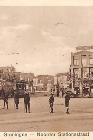 Groningen Noorder Stationsstraat Tram 1927 HC6784 Zamów teraz