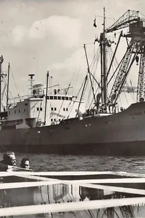 Amsterdam Gezicht op het IJ 1956 Ciudad de Bucaramamanga Schepen Scheepvaart HC6717 Tani