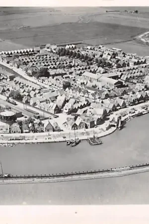 Volendam KLM Luchtfoto 16009 1947 HC6615 Autentyczny