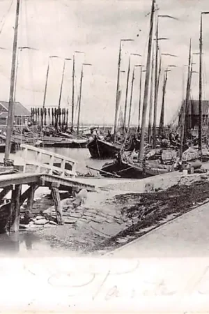 Ekspresowa dostawa Marken Haven met vissers schepen 1903 HC6548