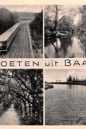 Baarn Groeten uit Spoorwegravijn Trein Wilhelminavijver Benceaux in het Bosch Langs de Eem HC6514 Promocja