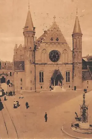 Den Haag Ridderzaal met trams HTM Tram Lijn 3 No. 8 's-Gravenhage HC6501 Tylko dziś