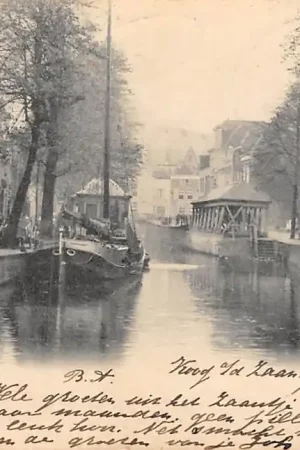 Szybka dostawa Gouda Gouwe Binnenvaart schepen Visbanken Scheepvaart 1903 HC6409
