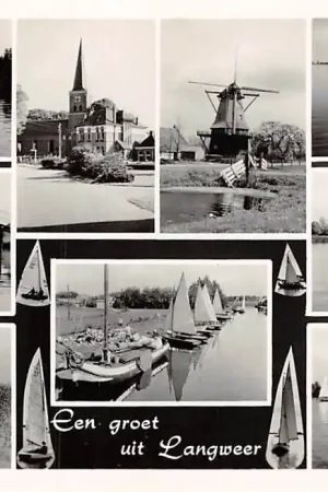 Langweer Een groet uit 1956 Molen Zeilen HC6262 Zamów teraz