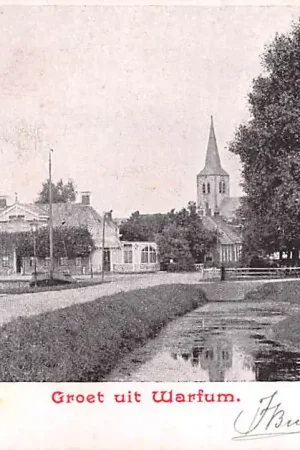 Warffum Warfum Groeten uit 1903 Kleinrondstempel Filatelie Friesland HC6193 Szybka dostawa