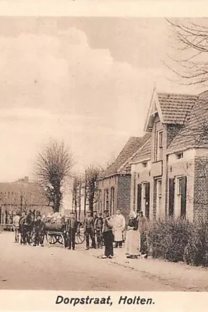 Wyprzedaż Holten Dorpstraat Paard en wagen met melkbussen HC6170