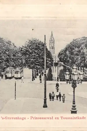 Nowość 's-Gravenhage Tram HTM Prinsessegracht en Toussaintkade1911 HC5803